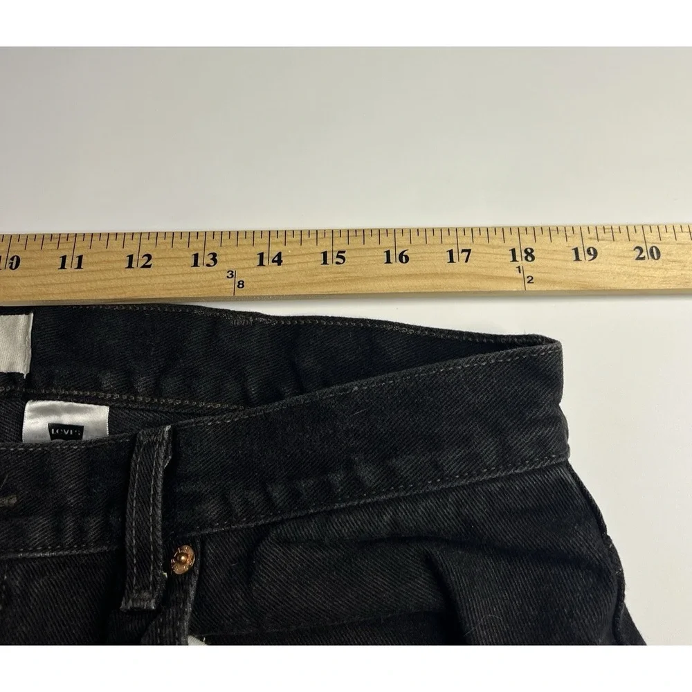 Vtg Y2K Levis Jeans 505 38X34 Men Black Skater‎ Grunge Work Faded